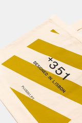 TOTE BAG STRIPES LIME