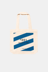 STEEL BLUE STRIPES TOTE-BAG