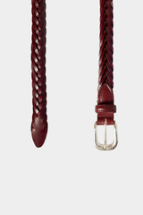 BELT ZIGZAG  BURGUNDY