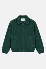 Bomber Jacket Cords Deep Green complete jacket mobile