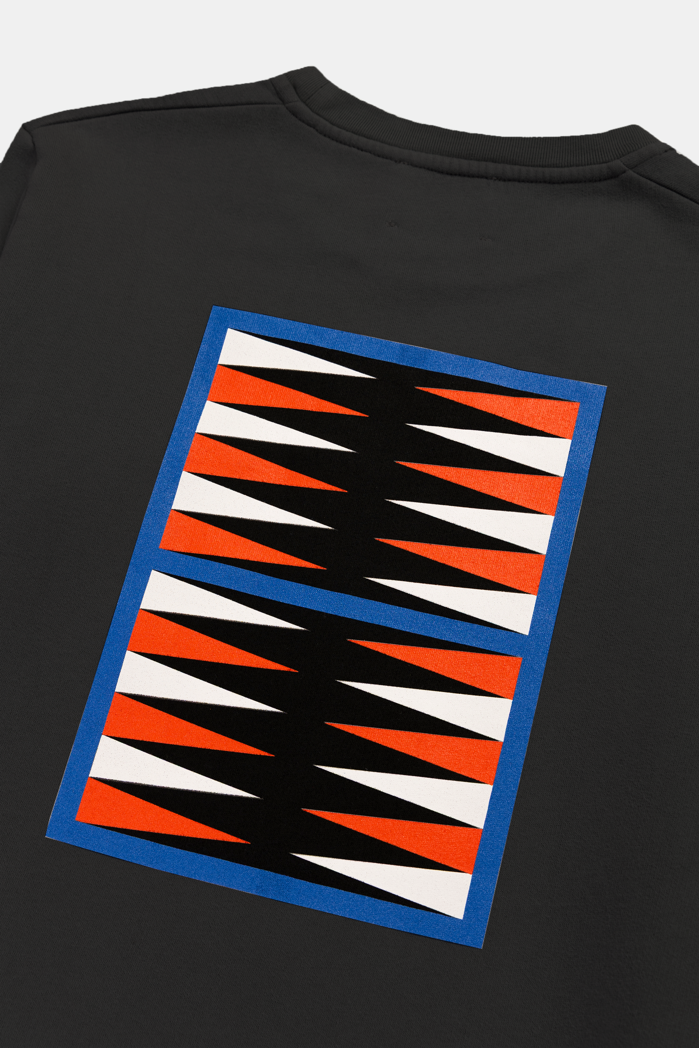 SWEATSHIRT GRAPHIC BACKGAMMON BLACK