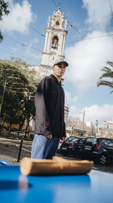 JACKET GRAPHIC BACKGAMMON BLACK