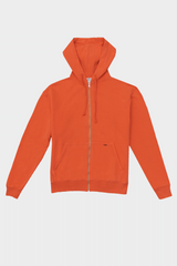HOODIE ZIP TANGERINE
