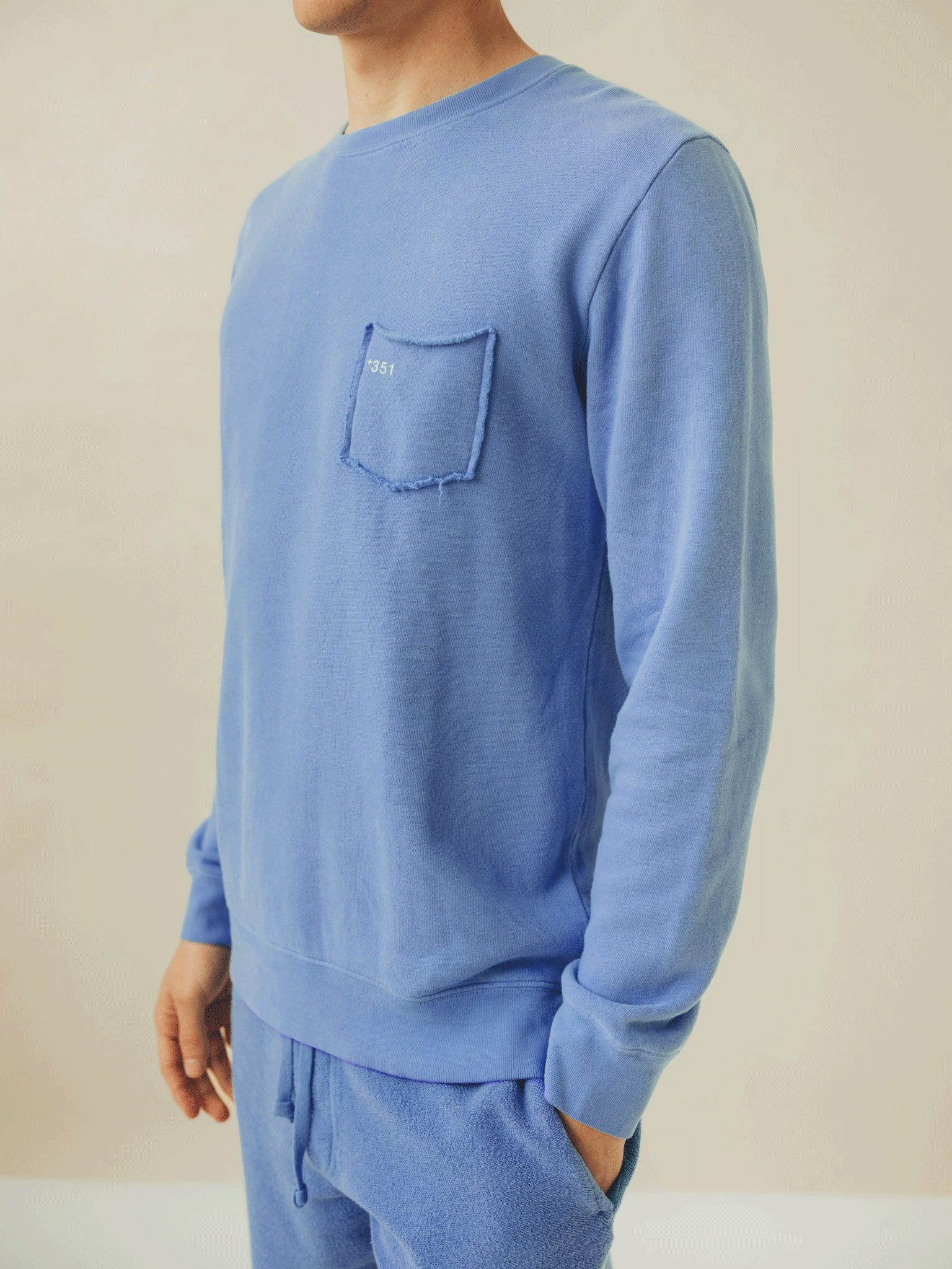 SWEATSHIRT ESSENCIAL DENIM BLUE