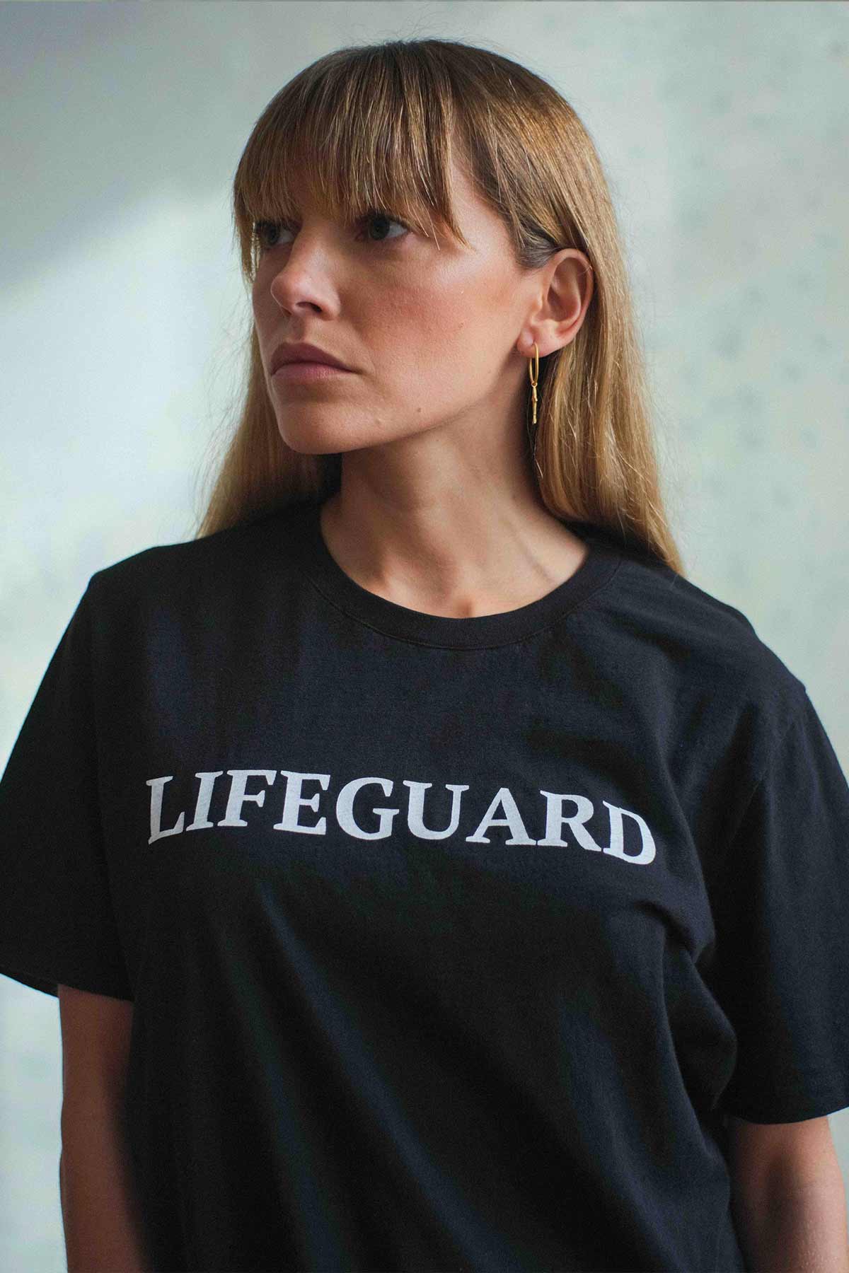 T-SHIRT GRAFFIC LIFEGUARD BLACK