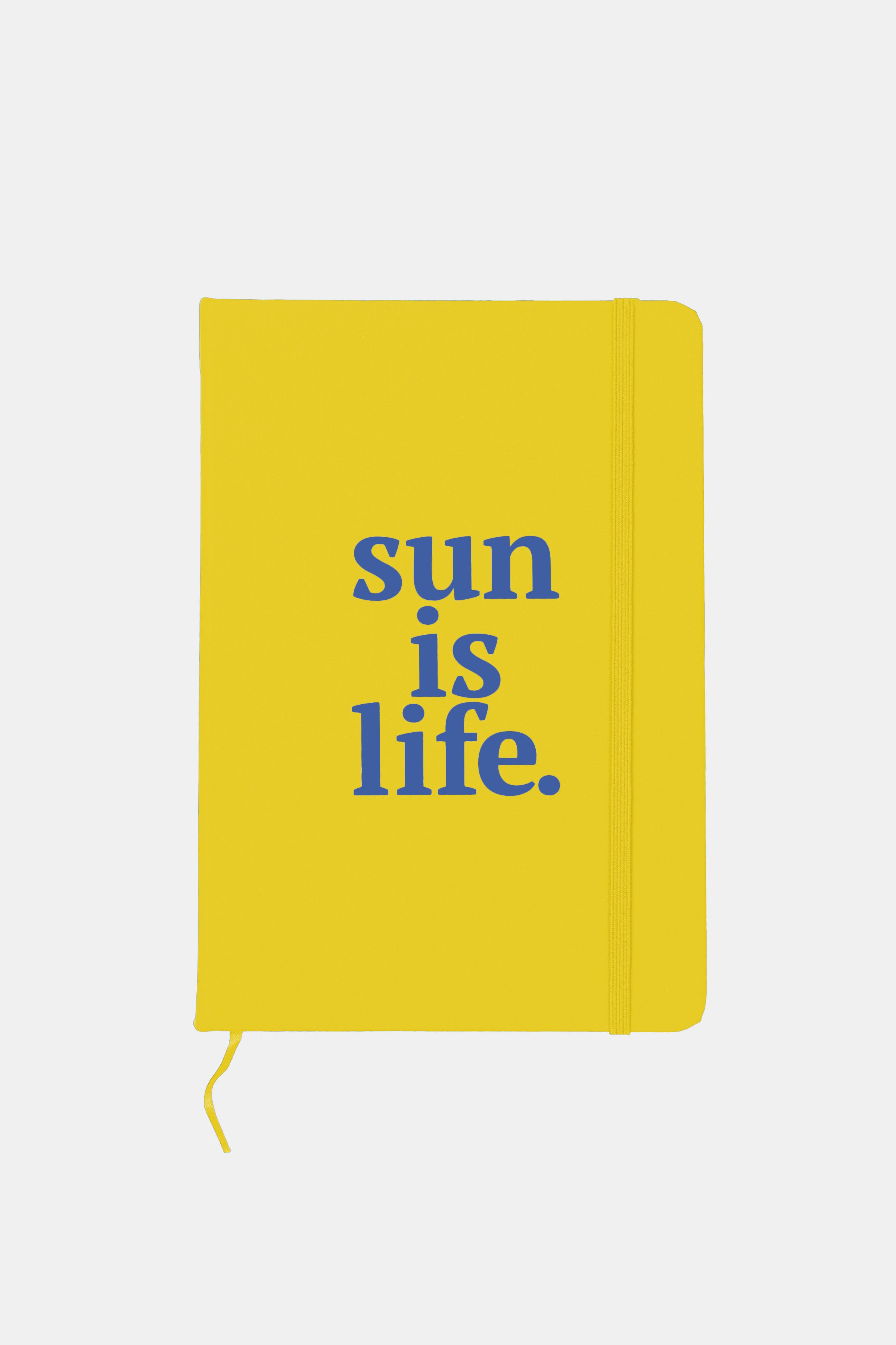 NOTEBOOK SUN IS LIFE YELLOW