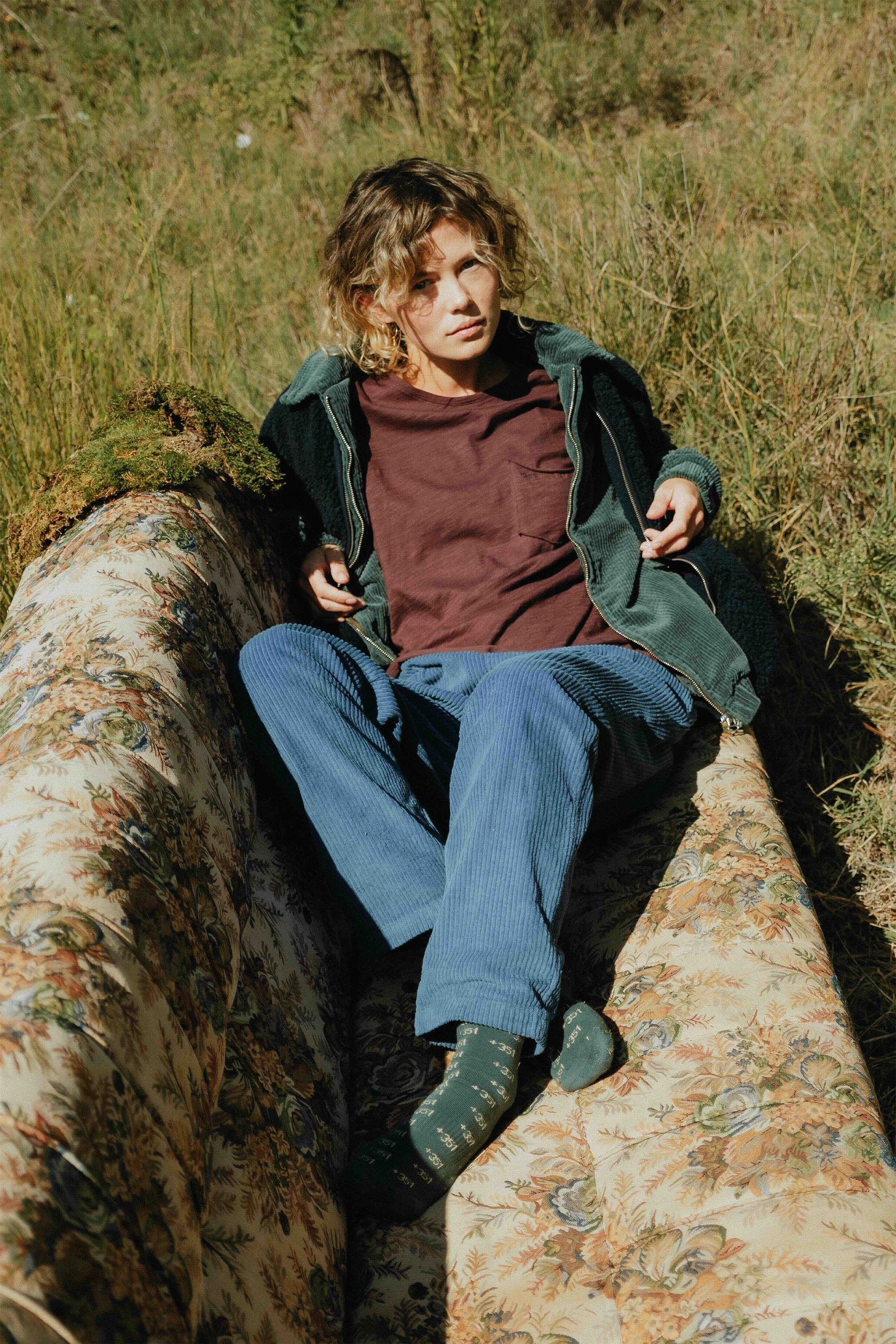 PANTS CHINO CORDS PETROL