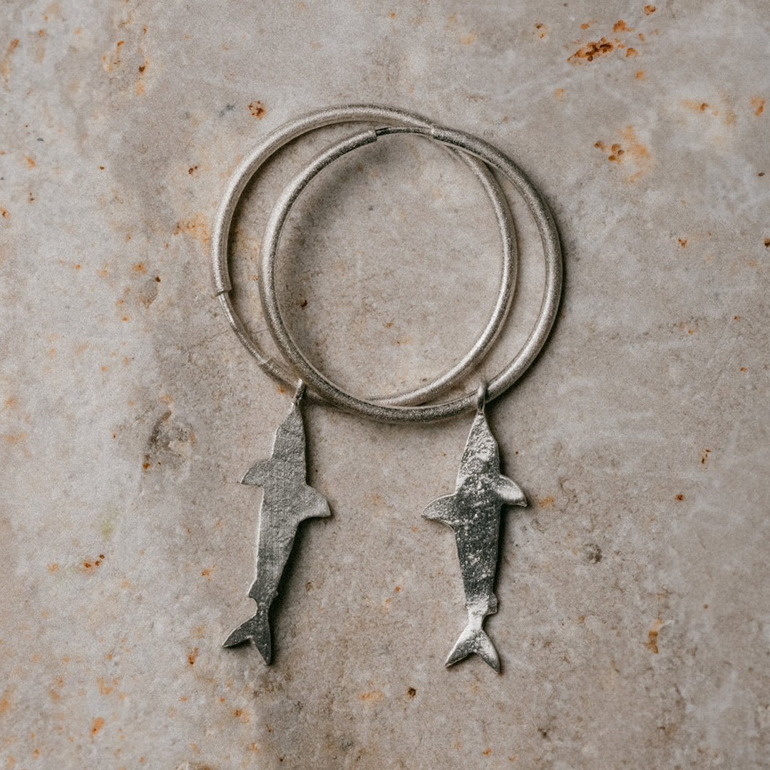 HOOPS SHARK MEDIUM SILVER
