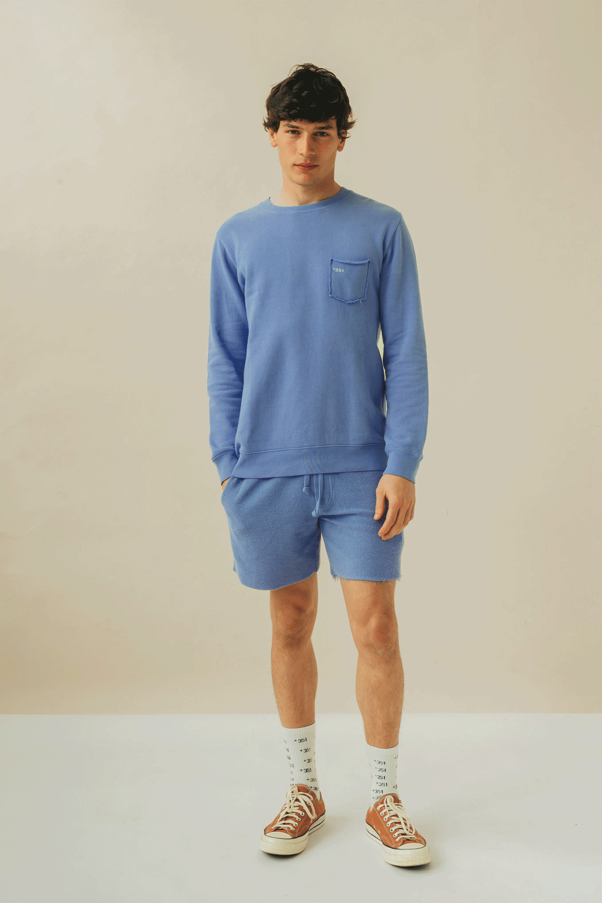 SWEATSHIRT ESSENCIAL DENIM BLUE