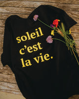 T-SHIRT HEAVYWEIGHT PARIS BLACK FADE OUT