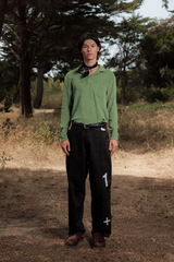 POLO LONG SLEEVE TERRY PASTEL GREEN