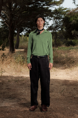 POLO LONG SLEEVE TERRY PASTEL GREEN