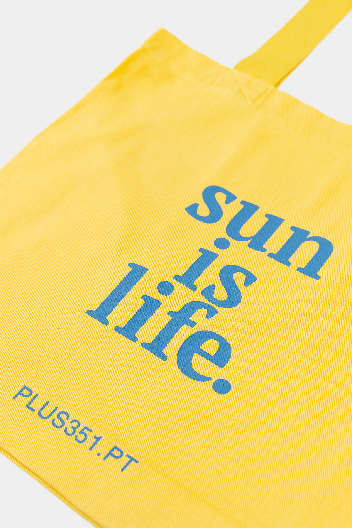 SUN IS LIFE PALE YELLOW TOTE-BAG