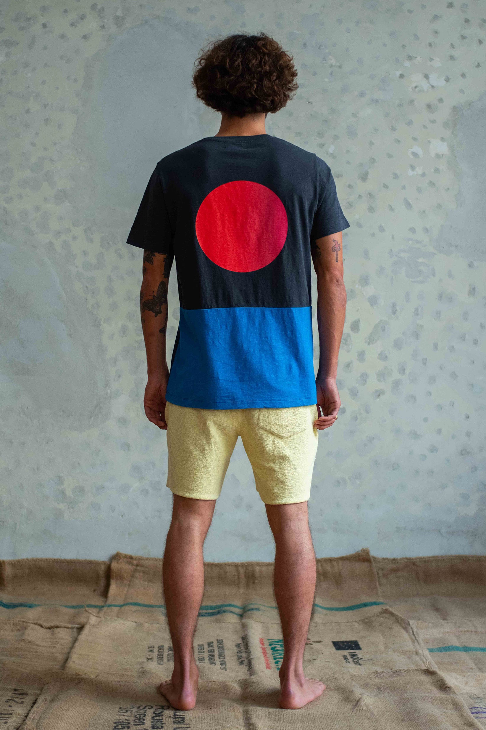 T-SHIRT GRAPHIC SUNSET CHARCOAL