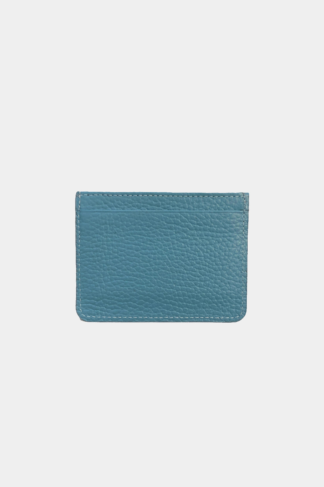 CLEAR BLUE LEATHER CARDHOLDER