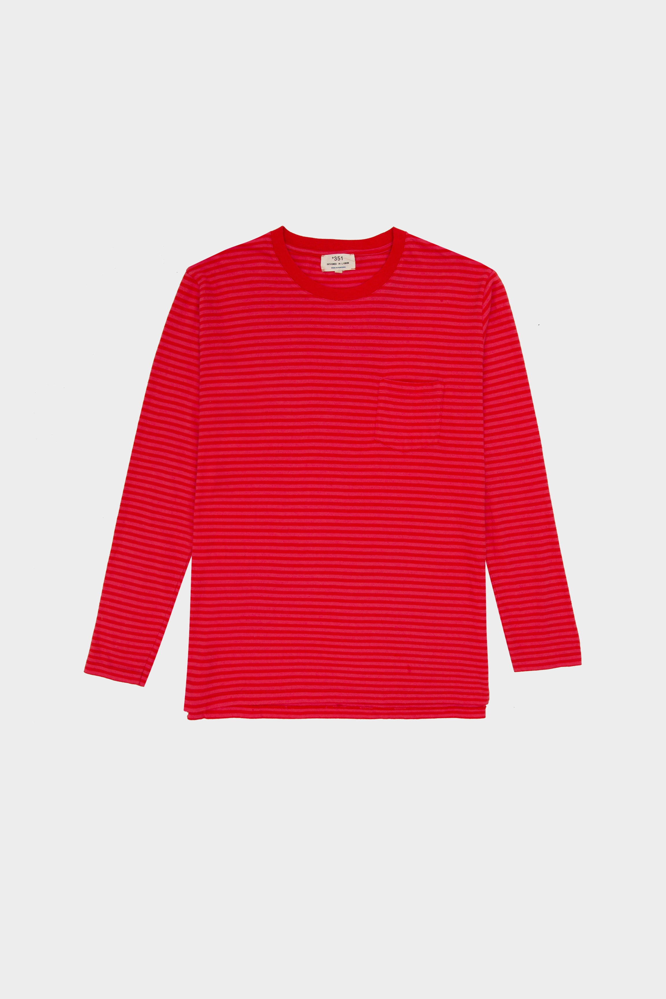 LONG SLEEVE STRIPES RED & ROSE