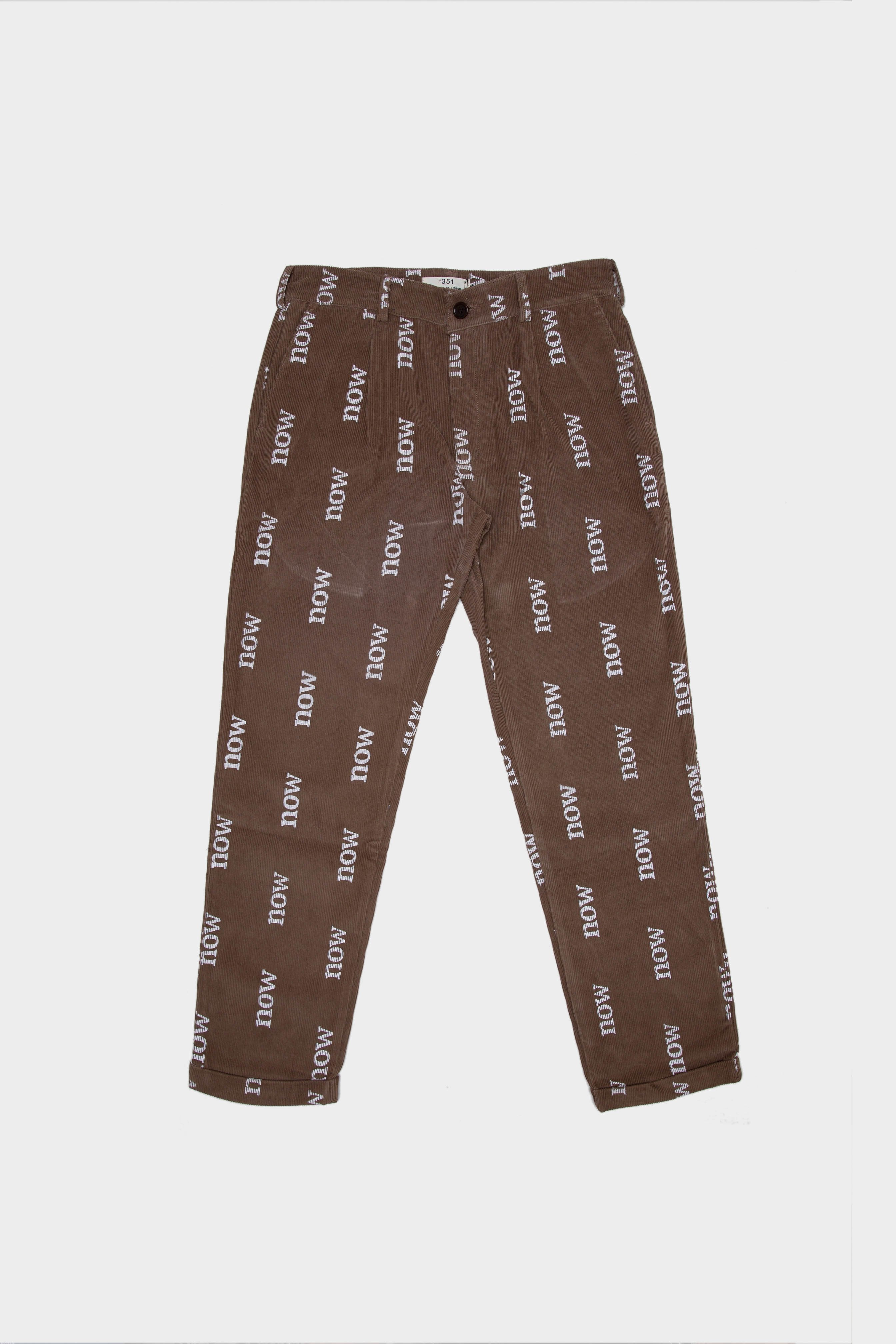 SPECIAL EDITION CORDUROY PANTS BROWN TABACCO