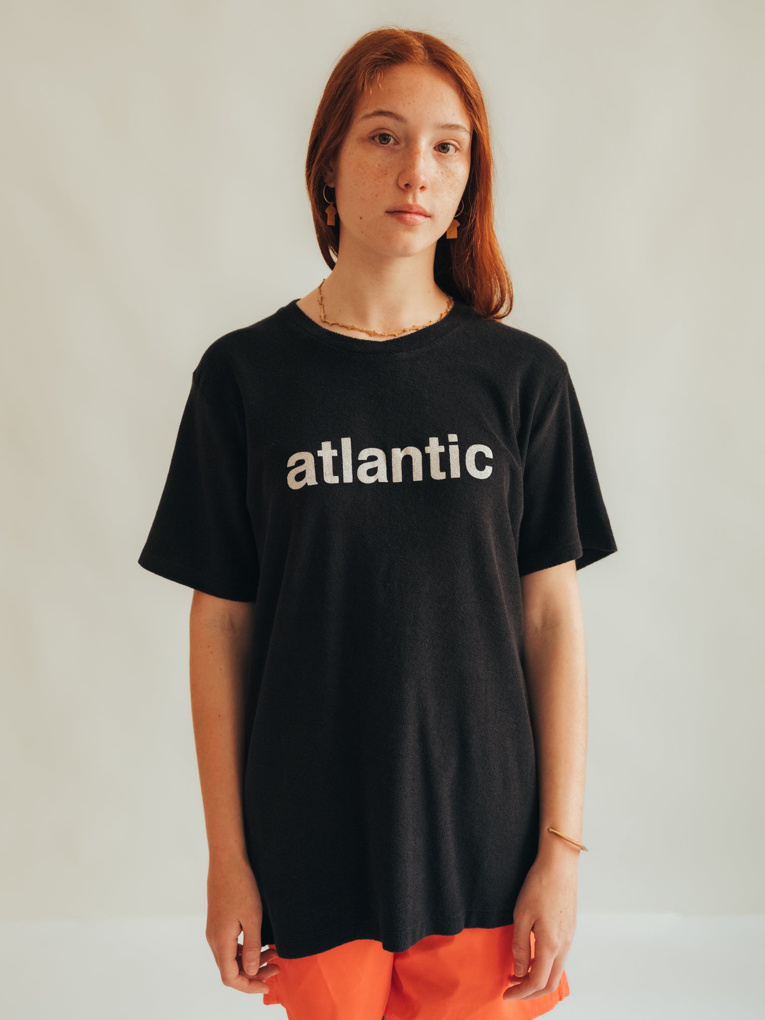 T-SHIRT TERRY ATLANTIC CHARCOAL & OFF WHITE