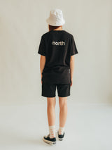 T-SHIRT TERRY ATLANTIC CHARCOAL & OFF WHITE